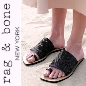 RAG & BONE➕Ava Leather Slide Sandals LIKE NEW!